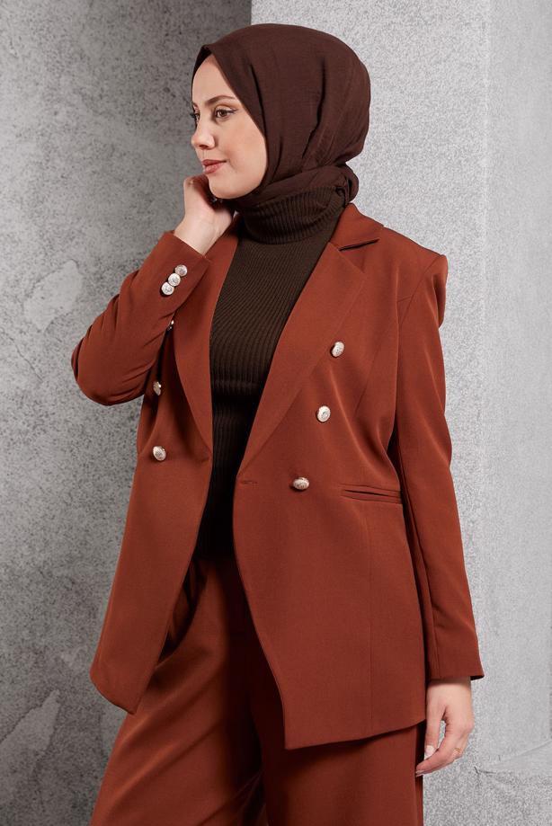 Vêtements hijab BRUN CORPS SANS MANCHES T 3609 - TRENDTESETTÜR