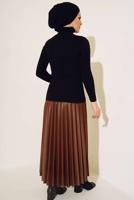 Tesettür giyim SİYAH BOĞAZLI YAKA TRİKO BODY T 4403