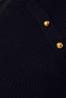 Tesettür giyim SİYAH BOĞAZLI YAKA TRİKO BODY T 4403