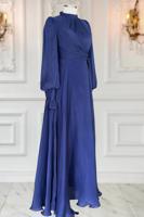 Vêtements hijab BLEU MARINE ROBE DE SOIRÉE MODESTE T 5163