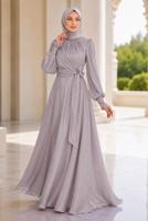 Vêtements hijab POURPRE ROBE DE SOIRÉE MODESTE T 5163