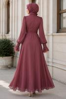 Hijab clothing PINK MODEST EVENING DRESS T 5163
