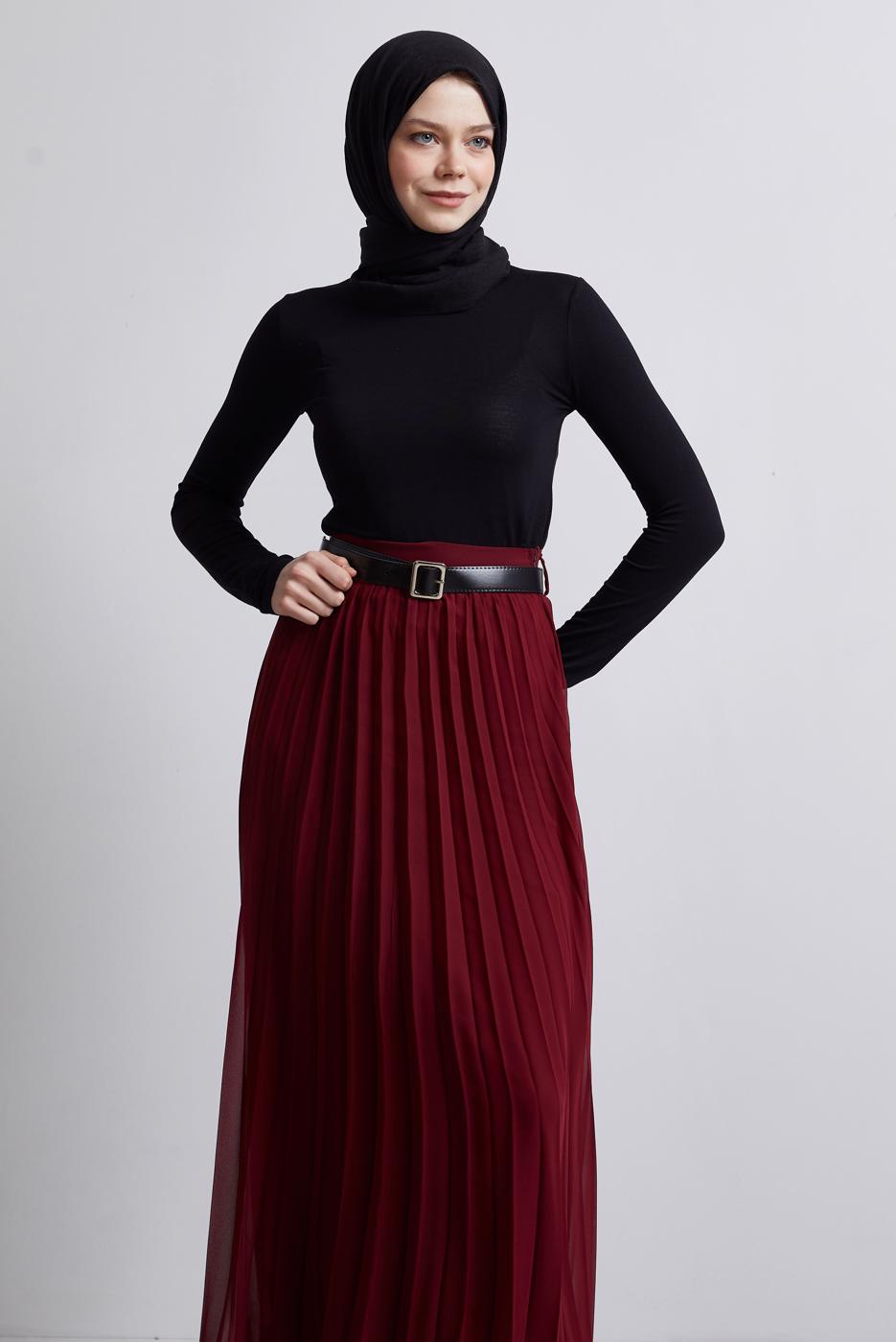 Hijab clothing BLACK LONG SLEEVE BODYSUIT T 4774