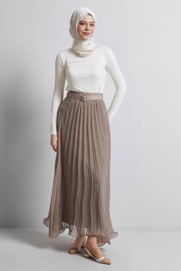 Hijab clothing WHITE LONG SLEEVE BODYSUIT T 4774 - TRENDTESETTÜR