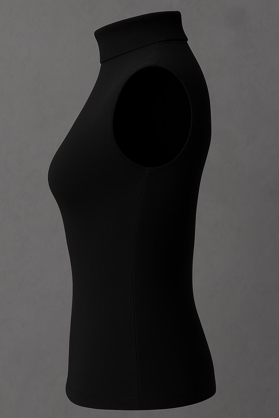 Vêtements hijab NOIR BODY SANS MANCHES EN COTON T 9384