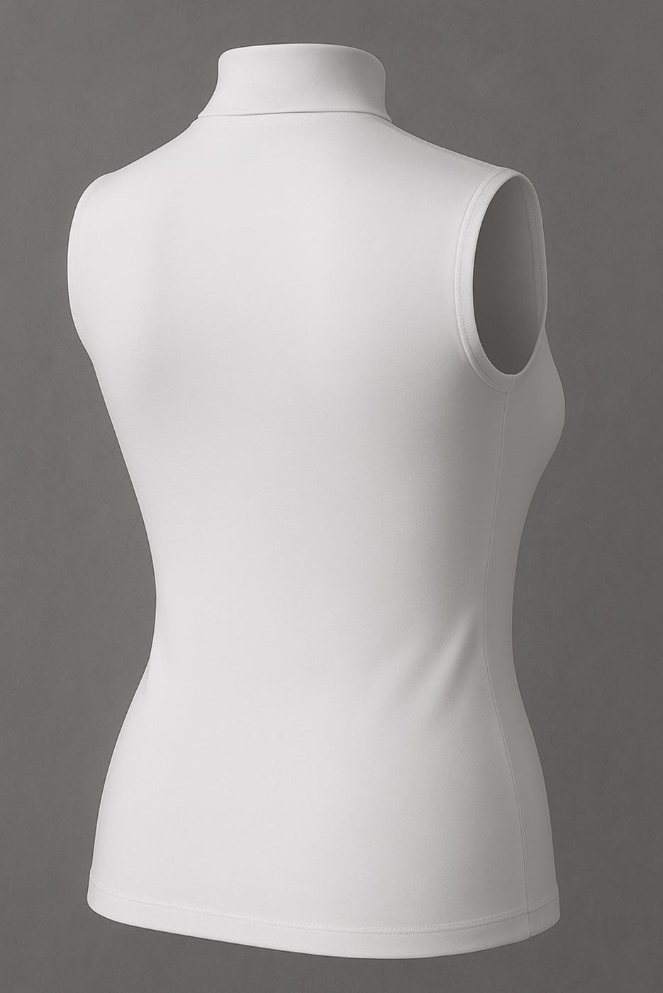 Vêtements hijab BLANC BODY SANS MANCHES EN COTON T 9384