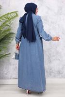 Vêtements hijab BLEU ROBE EN JEAN DE COTON T 028