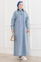 Vêtements hijab BLEU ROBE EN JEAN T 4826