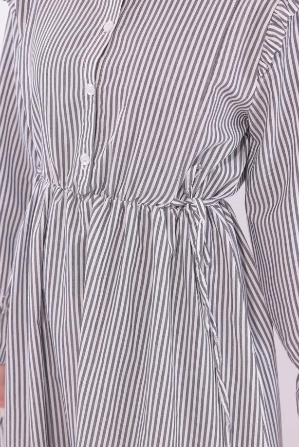 Vêtements hijab NOIR ROBE À RAYURES T 5174 - TRENDTESETTÜR