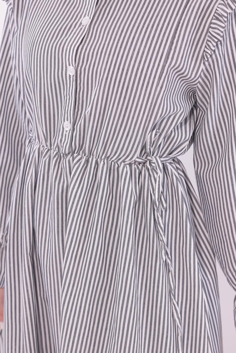 Vêtements hijab NOIR ROBE À RAYURES T 5174