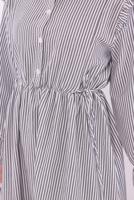 Vêtements hijab NOIR ROBE À RAYURES T 5174