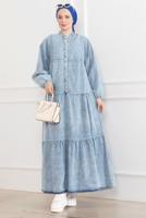 Vêtements hijab BLEU ROBE EN JEAN T 5544