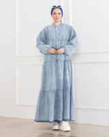 Vêtements hijab BLEU ROBE EN JEAN T 5544