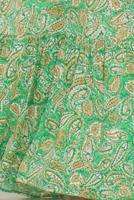 Tesettür giyim YEŞİL DESENLİ ELBİSE T 5678