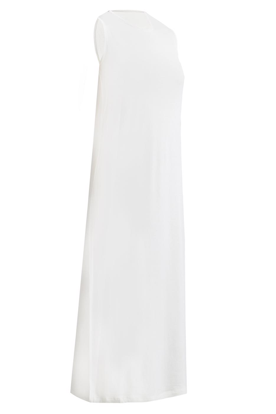 Vêtements hijab BLANC ROBE SANS MANCHES LIGNE T 5774