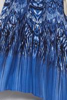 Tesettür giyim LACİVERT DESENLİ ELBİSE T 6595