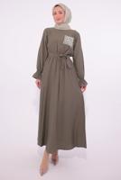 Vêtements hijab VISON ROBE CEINTURÉE T 7574