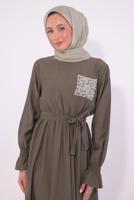 Vêtements hijab VISON ROBE CEINTURÉE T 7574