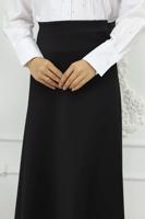Tesettür giyim SİYAH ÇAN ETEK T 212