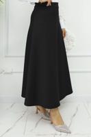 Tesettür giyim SİYAH ÇAN ETEK T 212