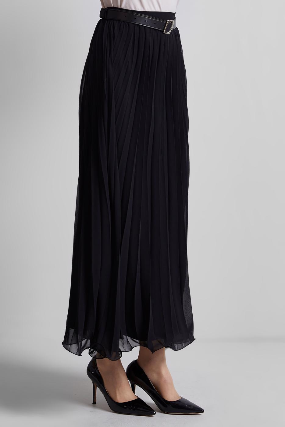 Vêtements hijab NOIR JUPE PLISSÉE CEINTURÉE T 2026