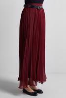 Vêtements hijab ROUGE BORDEAUX JUPE PLISSÉE CEINTURÉE T 2026