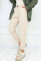 Vêtements hijab BEIGE PANTALON EN LIN CEINTURÉ T 0666