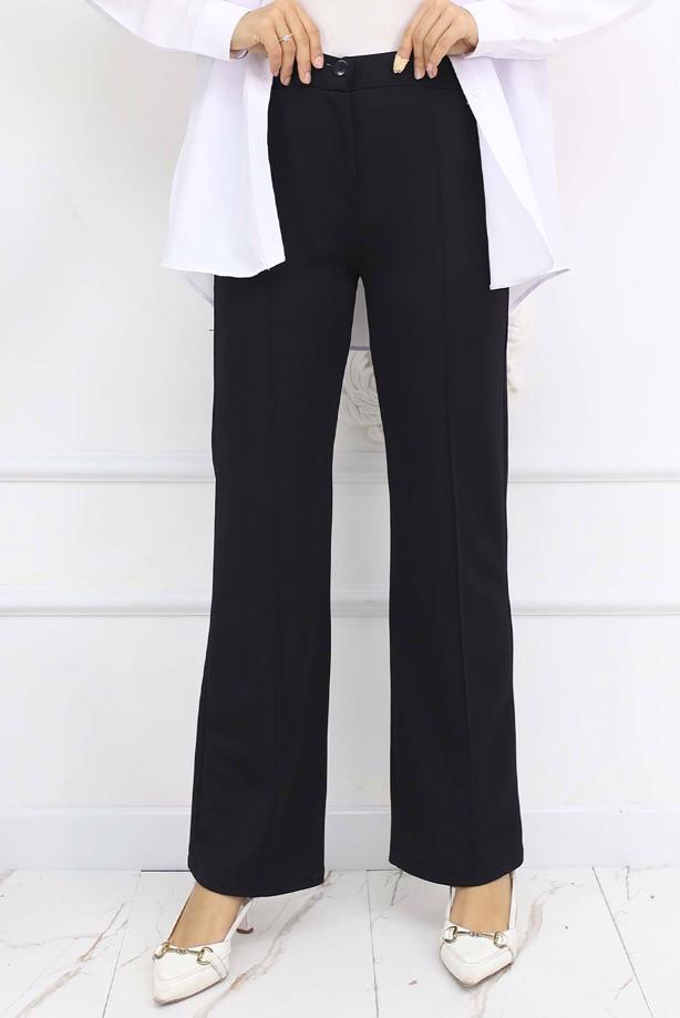 Hijab clothing BLACK PALAZZO PANTS T 3403 - TRENDTESETTÜR