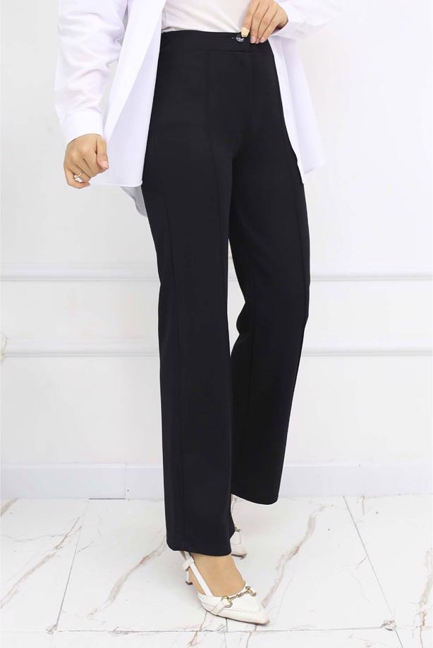 Hijab clothing BLACK PALAZZO PANTS T 3403 - TRENDTESETTÜR