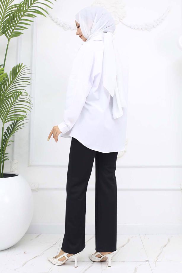Hijab clothing BLACK PALAZZO PANTS T 3403 - TRENDTESETTÜR