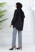 Hijab clothing GREY PALAZZO PANTS T 3403