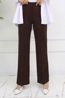 Tesettür giyim KAHVE PALAZZO PANTOLON T 3403