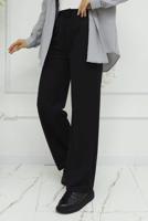 Tesettür giyim SİYAH PAMUKLU PALAZZO PANTOLON T 4403