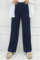 Vêtements hijab BLEU MARINE PANTALON PALAZZO EN COTON T 4403