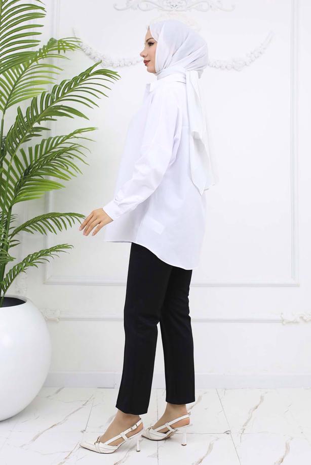 Tesettür giyim SİYAH DAR PAÇA PANTOLON T 5403 - TRENDTESETTÜR