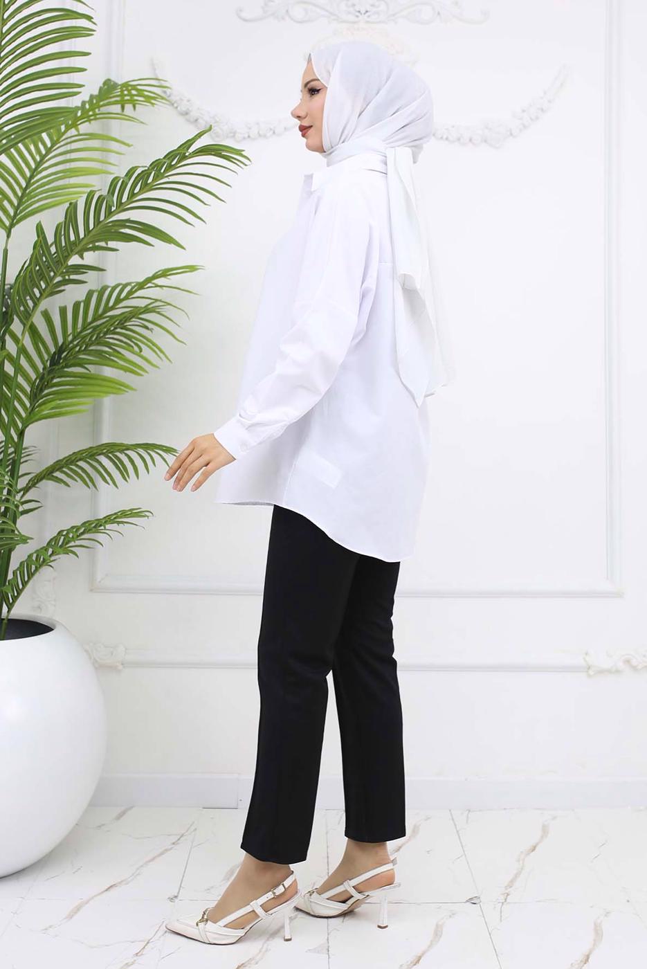 Tesettür giyim SİYAH DAR PAÇA PANTOLON T 5403