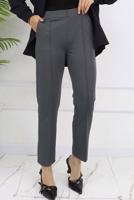 Tesettür giyim GRİ DAR PAÇA PANTOLON T 5403