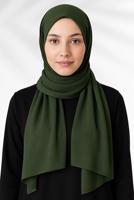 Hijab clothing KHAKI CHIFFON SHAWL T 0010