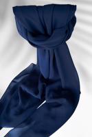 Vêtements hijab BLEU MARINE CHÂLE EN MOUSSELINE T 0010