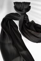 Tesettür giyim SİYAH JANJAN ŞAL T 5000