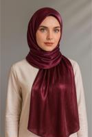 Vêtements hijab ROUGE BORDEAUX CHÂLE T 5000