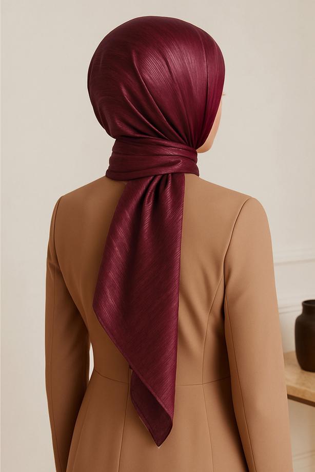 Vêtements hijab ROUGE BORDEAUX CHÂLE T 5000 - TRENDTESETTÜR