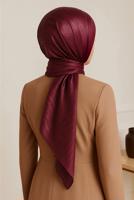 Vêtements hijab ROUGE BORDEAUX CHÂLE T 5000