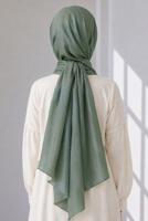 Vêtements hijab KAKI CHÂLE T 5000