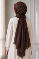 Vêtements hijab BRUN CHÂLE T 5000