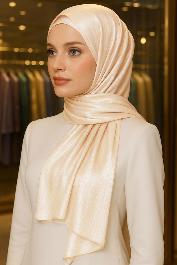 Tesettür giyim PEMBE JANJAN ŞAL T 5000 - TRENDTESETTÜR