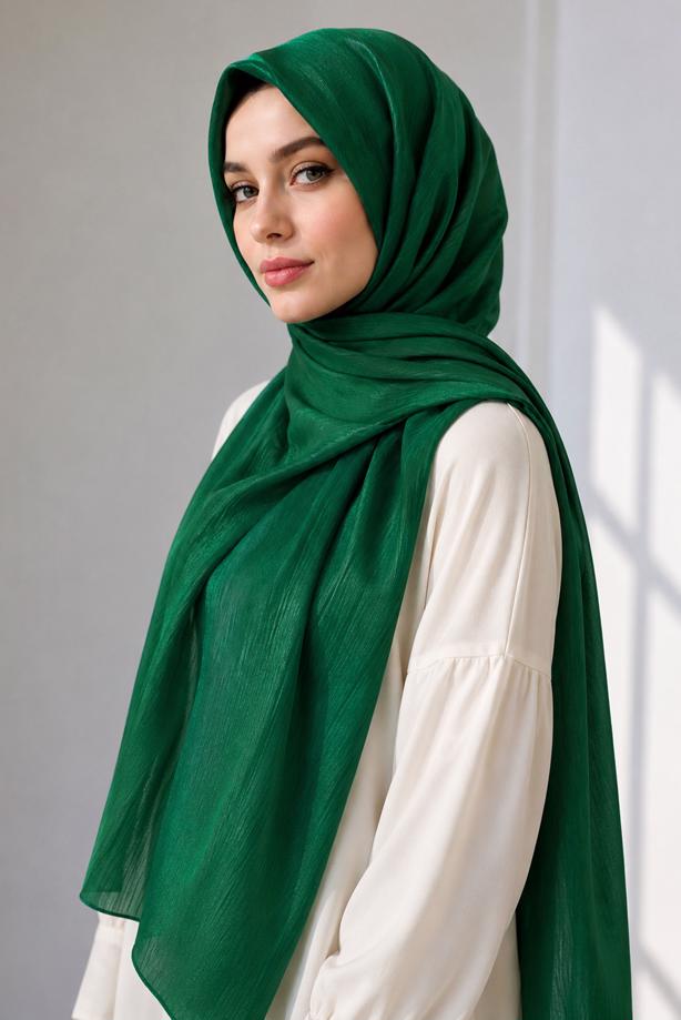 Vêtements hijab VERT CHÂLE T 5000 - TRENDTESETTÜR