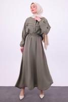 Tesettür giyim VİZON ETEKLİ TESETTÜR TAKIM T 1484