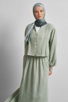 Vêtements hijab KAKI TAILLEUR JUPE BOUTONNÉE T 1922