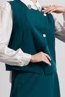 Vêtements hijab VERT COSTUME JUPE AVEC GILET T 3340